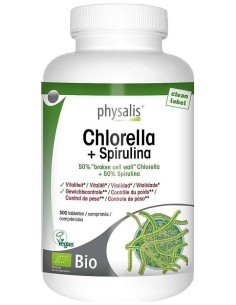 Chlorella+Spirulina 500Comp. Bio de Physalis 2