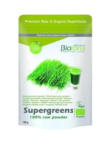 Supergreens Raw Powder de Biotona