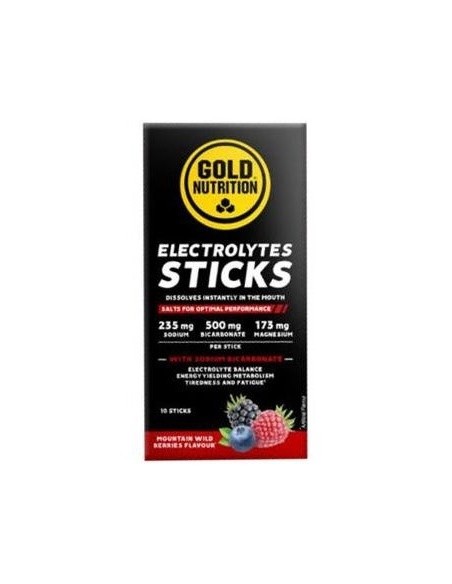 Electrolytes Wild Berries 10Sticks. de Gold Nutrition