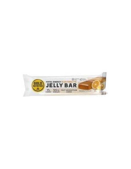 Jelly Bar Total Energy Electrolyte Orange 15Uds. de Gold Nutrition
