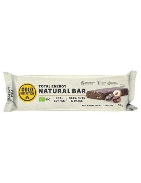 Natural Bar Barritas Mocha-Hazelnut 15Uds. Bio de Gold Nutrition