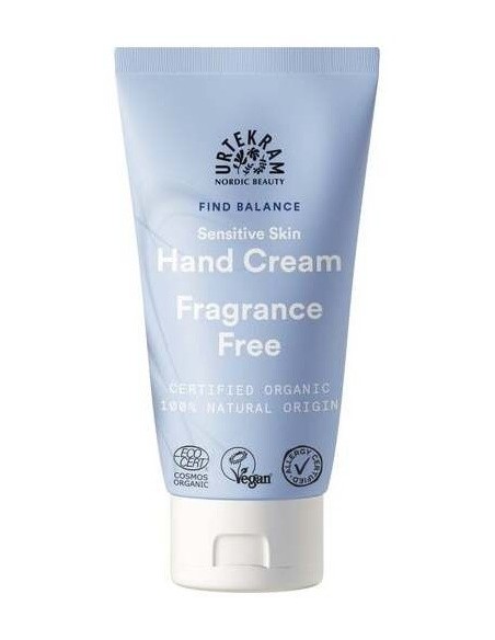 Fragance Free Crema De Manos 75Ml. Eco Vegan de Urtekram