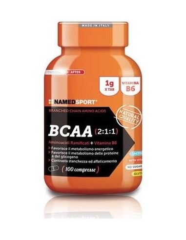 Bcaa 2:1:1 100 Comprimidos Named Sport