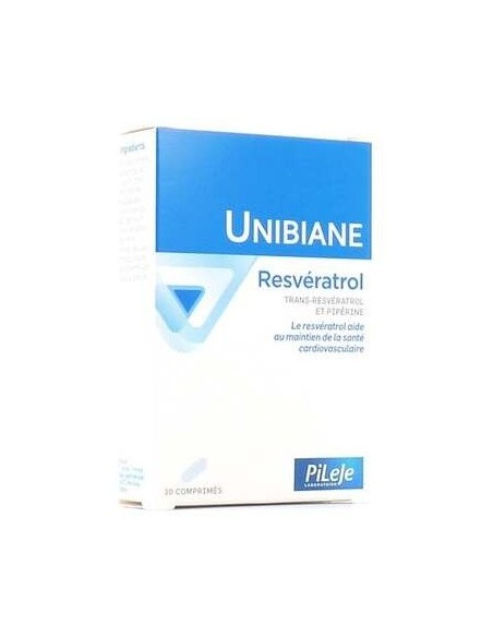 Unibiane Resveratrol 30 cápsulas de Pileje