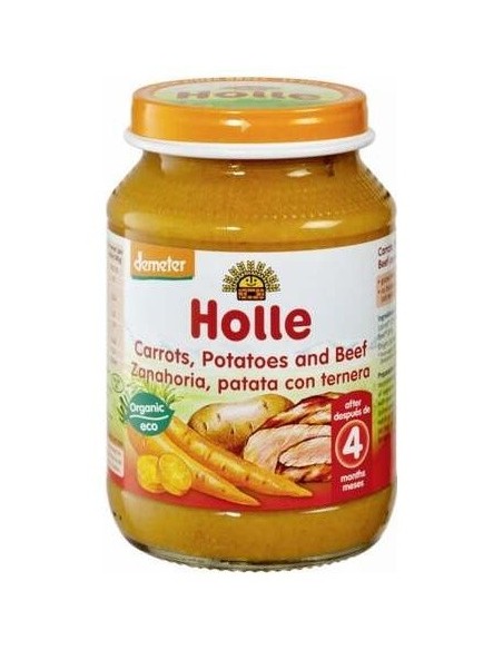 Potito Zanahoria Patata Con Ternera 4Meses 190 Gramos Holle
