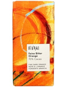 Chocolate Negro 70% Con Naranja 100Gr. Bio Vegan de Vivani 2