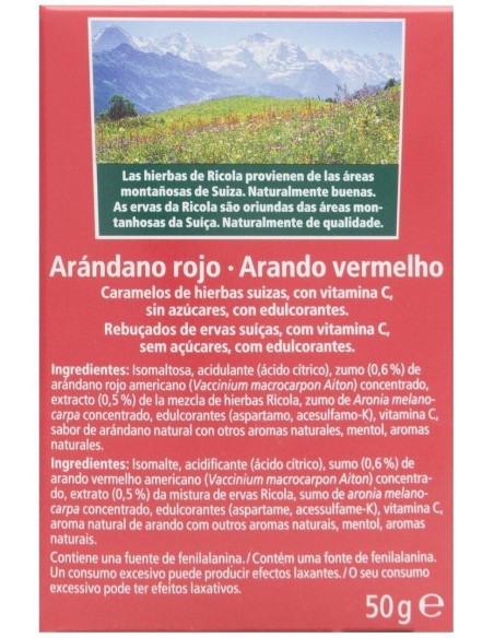 Ricola Caramelos Arandano 50Gr. S/A de Ricola