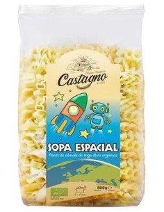 Mix Galactic Pasta Infantil Con Figuras 500 gramos Eco de Castagno 2