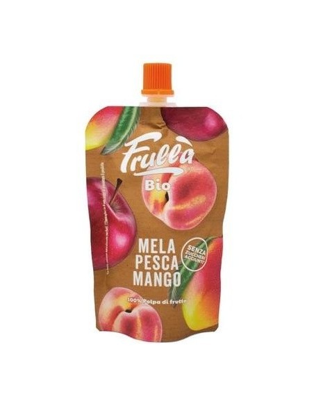 Pure De Manzana Melocoton Y Mango 100 Gramos Bio Frulla