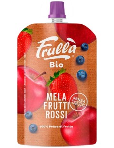 Pure De Manzana Arandano Y Fresa 100Gr. Bio de Frulla 2