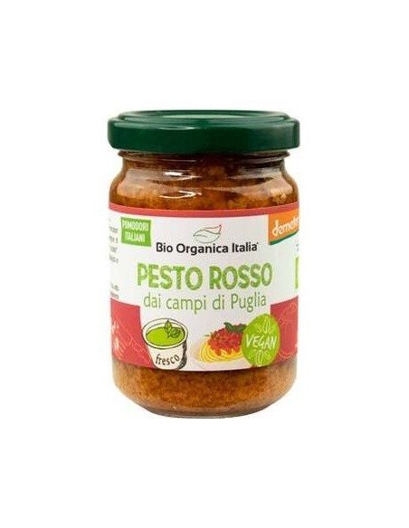 Pesto Rosso 140Gr. Demeter Vegan de Bio Organica Italia