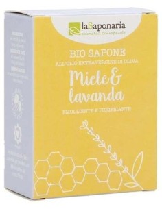 Jabon En Pastilla Miel Y Lavanda 100Gr. de La Saponaria 2