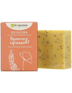 Jabon En Pastilla Amapola Y Cipres 100Gr. de La Saponaria 2