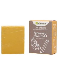 Jabon En Pastilla Naranja Y Canela 100Gr. de La Saponaria 2