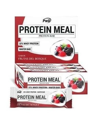 Protein Meal Barritas Frutas Del Bosque 12Uds. de Pwd