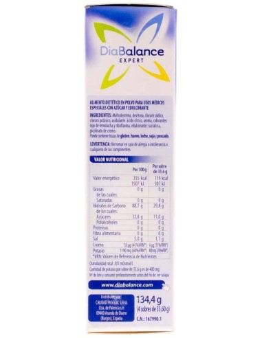 Diabalance Suero Oral Naranja 4Sbrs. de Diabalance