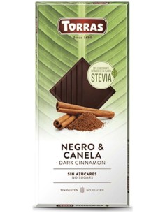Chocolate Negro Con Canela Stevia 125Gr de Torras 2