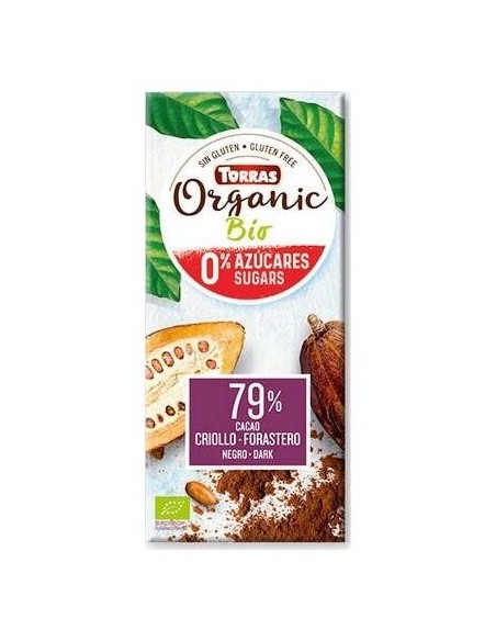 Chocolate Negro 79% Criollo Forastero 100G Bio S/A de Torras