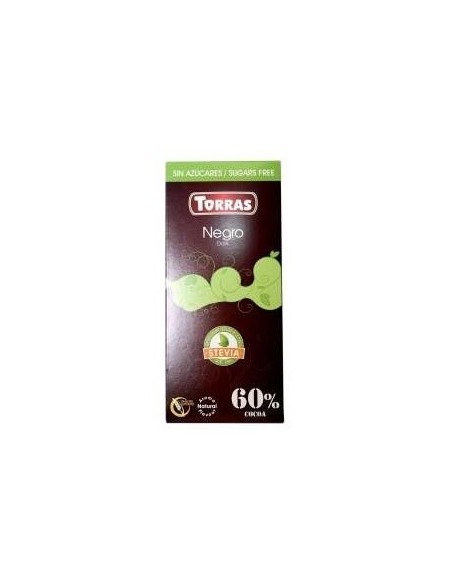 Chocolate Cacao 60% Stevia 100Gr de Torras