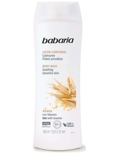 Body Milk Calmante Avena 400 Ml de Babaria 2