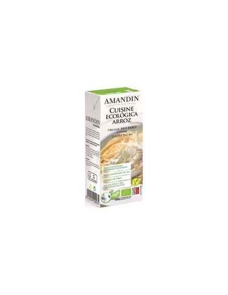 Cuisine Crema De Arroz 200Ml 24Uds. Bio de Amandin
