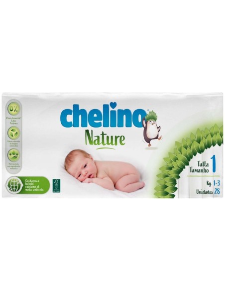 Chelino Pañal Inf Nature T/1 1-3Kg 28Un de Chelino