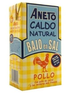 Caldo De Pollo Bajo En Sal 1L. de Aneto 2