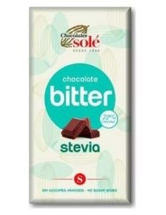 Chocolatina Chocolate Negro 72% Con Stevia 25G 30U de Chocolates Sole 2
