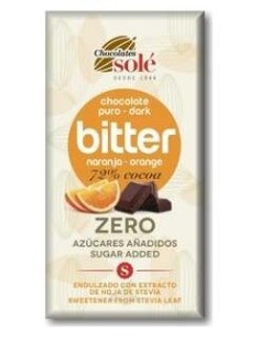 Chocolate Negro 72% Con Naranja Y Stevia 100Gr S/A de Chocolates Sole 2
