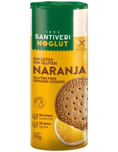 Noglut Galletas Naranja  195Gr. de Santiveri 2