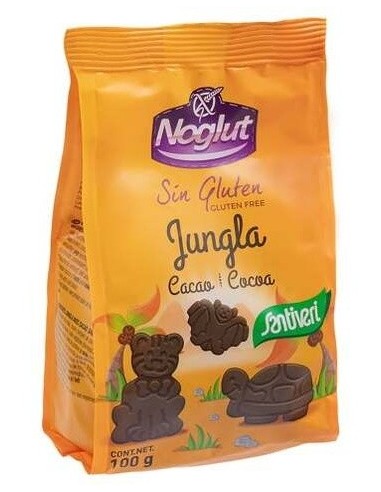 Noglut Galletas Jungla Cacao 100Gr. de Santiveri