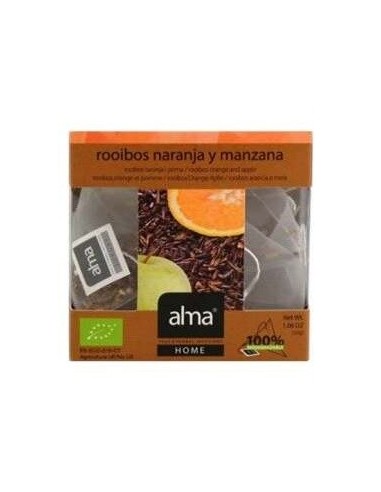 Rooibos Naranja Y Manzana Inf 15Piramide Eco Vegan de Alma Home