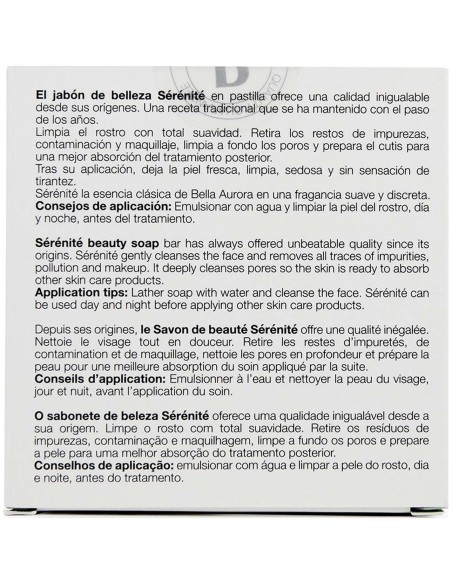 Jabon De Belleza Serenite 100Gr. de Bella Aurora