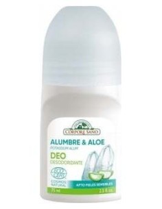 Desodorante Mineral Aloe Roll-On 75Ml. Ecocert de Corpore Sano 2