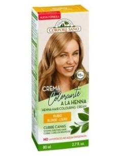 Crema Colorante Henna Rubio 80Ml. de Corpore Sano 2