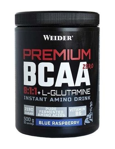 Weiderpremium Bcaa+L-Glutamina Blueraspberry 500Gr de Weider