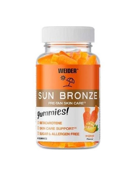 Weider Gummy Sun Bronze 40Gummies de Weider