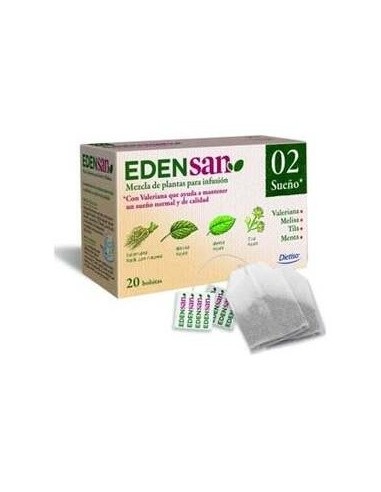 Edensan  Sueño 02  Envase 20 Filtros(20 Infusiones) de Edensan®