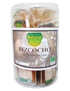 Bizcochos De Espelta Con Coco Cilindro 18Uds. Eco de Horno Natural 2