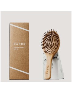Banbu Cepillo De Bambu Y Caucho Natural Redondo de Banbu 2
