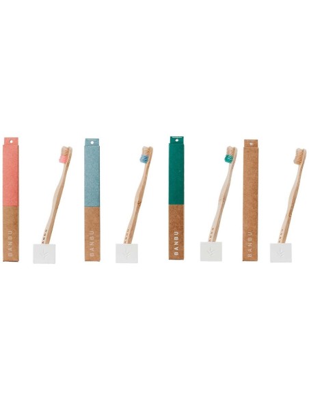 Banbu Cepillo Dental Adulto Medio Azul. Banbu