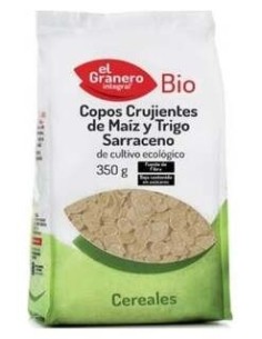 Copos De Maiz Y Trigo Sarraceno Crujientes 350Gr. de El Granero 2
