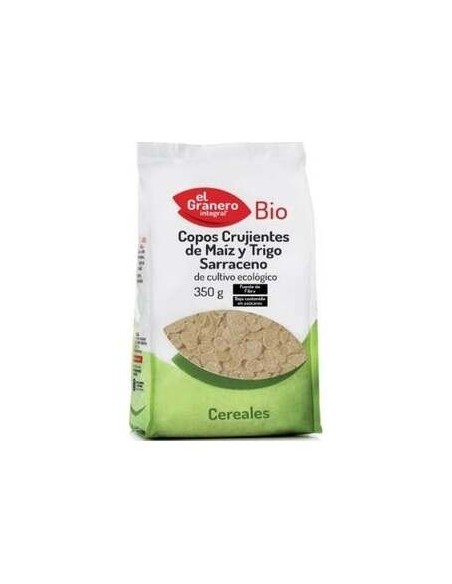 Copos De Maiz Y Trigo Sarraceno Crujientes 350Gr. de El Granero