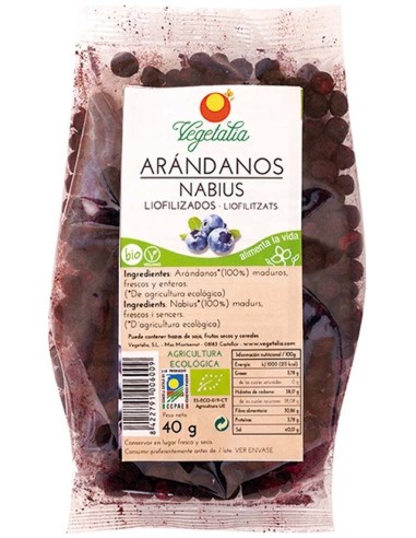 Arandanos Liofilizados 40Gr Bio de Vegetalia