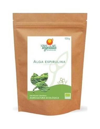 Spirulina Algas em Pó 125Gr. Vegetalia Bio