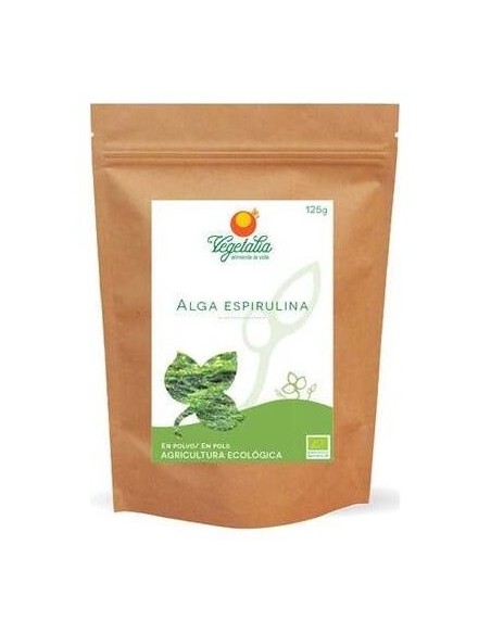 Spirulina Algas em Pó 125Gr. Vegetalia Bio