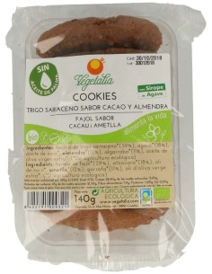 Galletas Trigo Sarraceno Cacao Y Almendra 140G Bio de Vegetalia 2