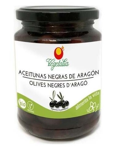Olivas Negras Aragon 390Gr. Bio de Vegetalia