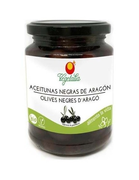 Olivas Negras Aragon 390Gr. Bio de Vegetalia