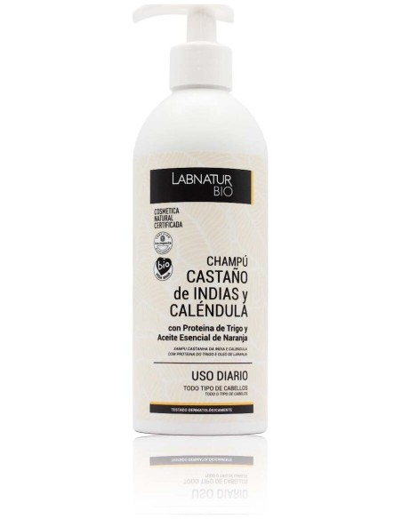 Champu Castaño Indias Y Calendula  450Ml. Bio de Labnatur Bio